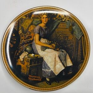 Norman Rockwell Collector Plate Dreaming in the Attic